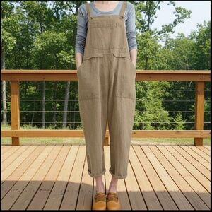 Stylish Tan Women's Jumpsuit